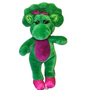 Vintage Baby Bop Plush 1998 Barney & Friends Green Dinosaur Stuffed Toy